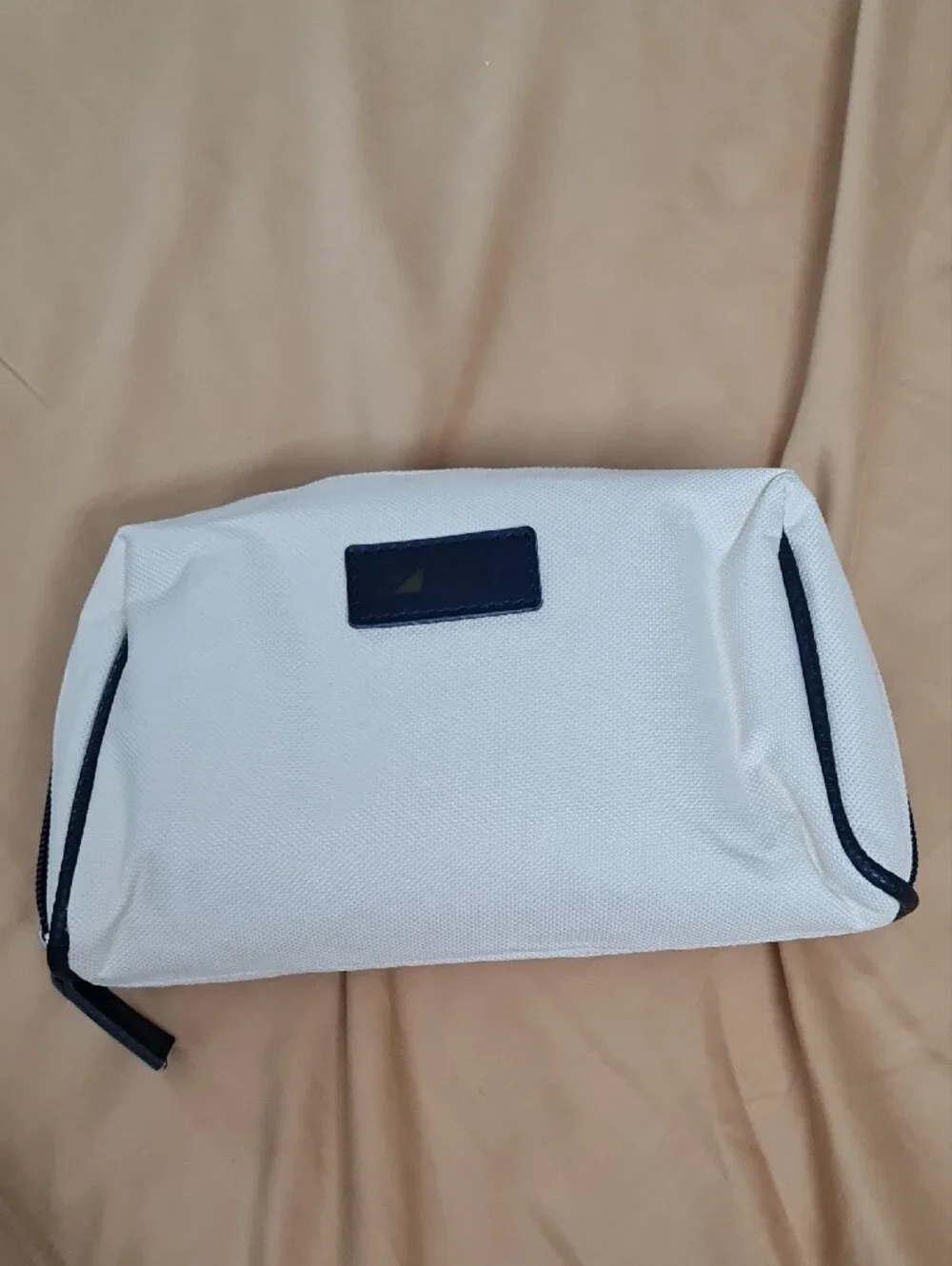 L'OCCITANE Cream and Black Canvas Toiletry Case